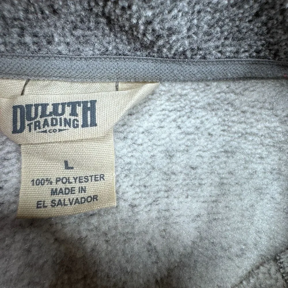 Duluth Trading Co. Full Zip‎ Long Sleeve Men's Size Large Front Pockets
